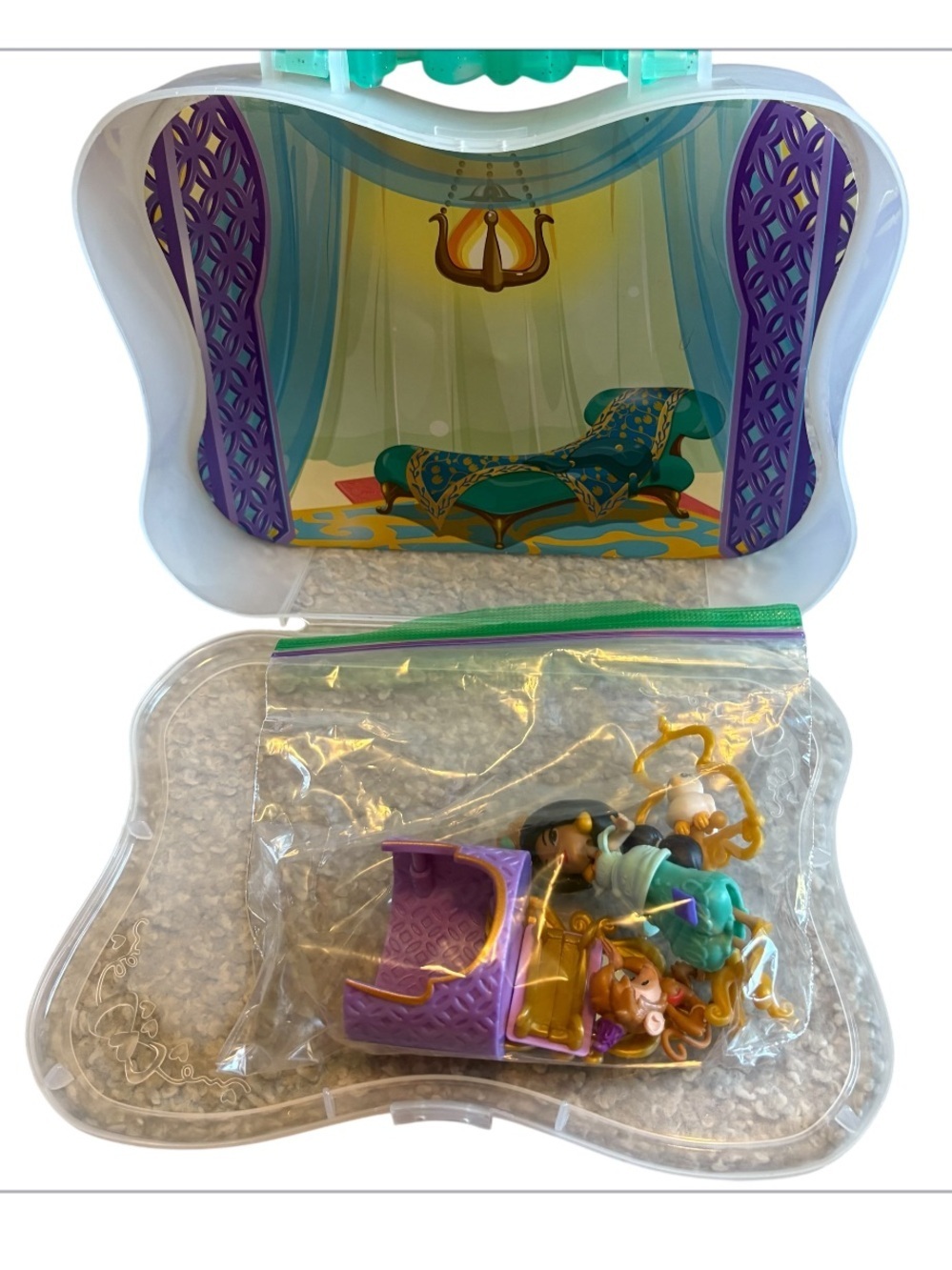 Disney Jasmine Little Kingdom Doll Snap-on Play Set RARE Aladdin Abu